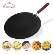 [Amleso2] 30cm Nonstick Frying Indian Tava Dosa Chapati Pan Flat Skillet Griddle Pan