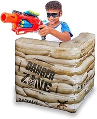 NINOSTAR Pack of 1 Sandbag Wall Combat Battlefield Inflatables, Compatible with Nerf, Laser tag, Wat