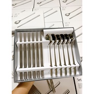 Box set Of 12 Piece Stainless Steel Chopsticks WMF Germany Stainless Steel Utensils