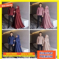 Dressco Premium Set Cp Camelia Cp Agoda Couple Muslim Dress Muslim Premium SKU-a