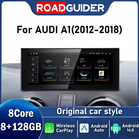 Android 14 Auto CarPlay For Audi A1 2012 2013 2014 - 2018 Car Multimedia Player Navigation GPS Stere