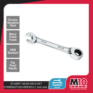M10 Stubby Gear Ratchet Combination Wrench - inch - 3/8" 7/16" 1/2" 9/16" 5/8" 11/16" 3/4"