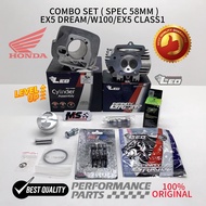 COMBO SPEC 58MM ( EX5 DREAM/W100/EX5 CLASS 1 ) HEAD+LINER BLOCK  SPEC 58MM