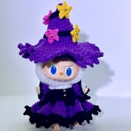 Labubu 萬聖節女巫套裝與飛天掃帚, 鉤針圖解 PDF