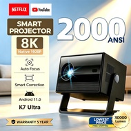 FINTEX X8 Ultra 4K 900 ANSI 18000Lumens AutoFocus Projector Android 11.0 Bright Smart And Portable M