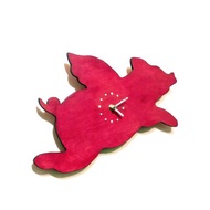 手工木作創意時鐘 想飛 - 飛天豬