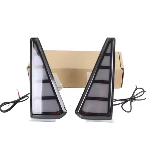LED Rear Bumper Reflector Light For Toyota Noah Voxy 80 Series 2014-2016 Smoked Lens Mustang Style 2