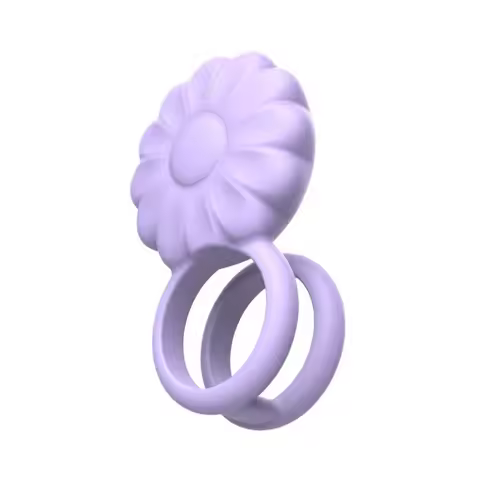 3-in-1 Vibrating Cock Ring for Couples – Dual Stimulation with Rose Clitoral Vibrator, 10 Speed Mode