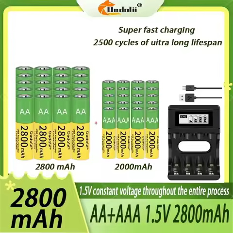 AA/AAA Battery 1.5V Rechargeable Polymer Lithium-ion Battery 1.5V AA/AAA Battery with USB charger