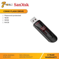 SanDisk Cruzer Glide Retractable USB Flash Drive - 5 Year Warranty - CZ600