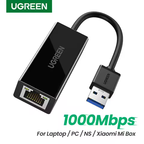 UGREEN USB 3.0 Ethernet Adapter USB 2.0 Network Card to RJ45 Lan for PC Windows 10 Xiaomi Mi Box 3/S