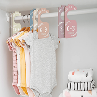 1pc Wooden Baby Wardrobe Divider With Double-Sided Colorful Patterns, 8pcs, 24+ Months Love Valentin