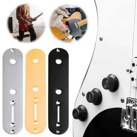 Guitar Parts Plated Control Plate with Screws for Fender Telecaster Electric Guitar