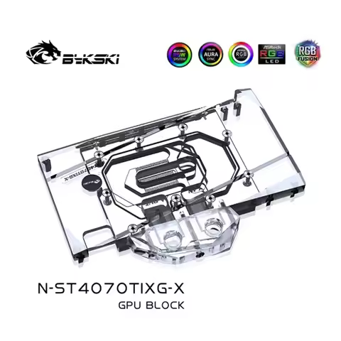 Bykski Water Block Use for Zotac GeForce RTX 4070Ti X-Gaming Video Card /Three-layer Structure Desig