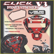 ❀ ✹ ▩ CLICK V3 INNER FAIRING STICKER / HONDA CLICK V3 STICKER / HONDA 125 CLICK V3 STICKER