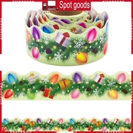 XI Christmas Bulletin Board Border Colorful Border Trim for Classroom Decoration