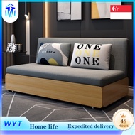 Day-bed Living  Q3 Q3 ZZOO Foldable Room Multifunctional Sofa Bed Solid Wood With Storage  Q3 ZZOO