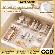 Neat Space Organizer Multifunctional Drawer Divider Transparent Cosmetic Divider Box Drawer Organize