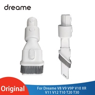 Original Two in One Suction Nozzle Long Flat Brush For Dreame V8 V9 V9P V10 XR V11 V12 T10 T20 T30 V