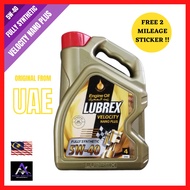 LUBREX 5W-40 Engine Oil Fully Synthetic Velocity Nano Plus 4L PERCUMA OIL FILTER