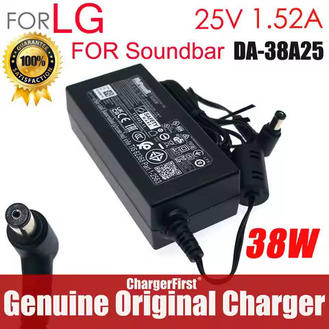25V 1.52A DA-38A25 Soundbar AC Adapter For LG SL7Y SL8Y SL8YG SL3D SHC4 SN8YG SN7Y SN7R SN6Y SN5Y SL