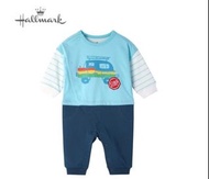Hallmark Babies 男嬰清涼全棉彩色汽車短袖包屁衣3-6M