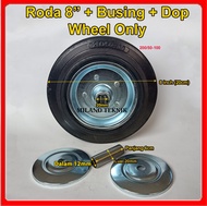 Roda Troli 8 inch Wheel Only  Roda Karet  / Roda Troly / Roda Etalase / Roda Gerobak
