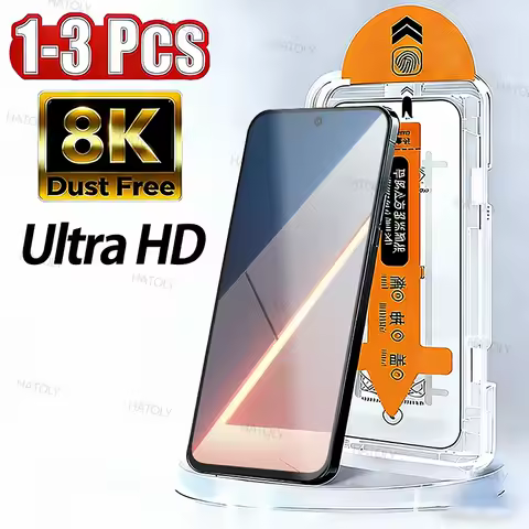 Dust Free Tempered Glass For Xiaomi Poco M8s 5G Easy Install Screen Protector For Xiaomi Poco M8s 5G