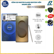 Kính Cường Lực kèm khung trợ dán DEKEY MASTERGLASS 3D SENTERY cho Samsung Galaxy S25 Series chính hã