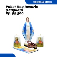 PAKET DOA ROSARIO / ROSARIO / PATUNG BUNDA MARIA/ ROSARIO KATOLIK
