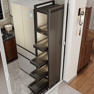 Gap Storage Cabinet Gap Narrow Side Shelf Kitchen Refrigerator Side Pull Cabinet Ultra-Narrow Gap St