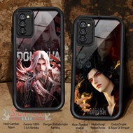 Case hp For SAMSUNG A03S A037F DONGHUA1 SoftCase Glossy Silicone Glass Phone Case