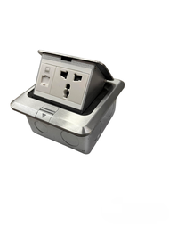 Pop Up Floor Universal Outlet with LAN Outlet CAT6 ( T&J)