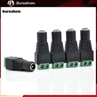 BUR_ 5 Pcs DC 12V Power Plug Connector Adapter for 5050 LED Strip Light Power Supply
