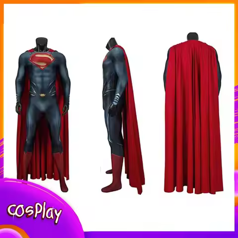Superman Man Of Steel Cosplay Costume Clark Men'S Jumpsuit Halloween Comic-Con Carnival Party Coser 
