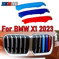 3Pcs ABS For BMW X1 2023 U11 Car Racing Grille Strip Trim Clip M Power Performance Accessories