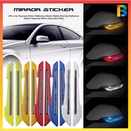 2PCS 3D CAR REARVIEW MIRROR STICKER Reflective Sticker Safety Warning Reflective Sticker Car Cermin 