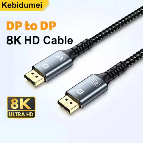 8K DP 1.4 Display Port Displayport Cable 8K@60Hz 4K@144Hz 2K@165Hz 32.4Gbps HDR Audio Video Cable fo