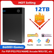 Y12t Portable Hard Drive With Box hyperspin retrobat playnite KO-DI With 86000+ Retro Game HDD For P