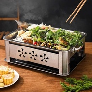 LILIN COMMERCIAL FISH STEAM EASY GRILL CHARCOAL GRILL CANDLE GRILL STIM FISH TRAY FISH GRILL HOT FIS