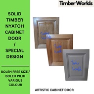 [Timber Worlds] Elegant Cabinet Door/Nyatoh Cabinet Door/Wood Cabinet Door/Solid Timber Cabinet Door