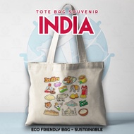 Souvenirs Souvenirs Tote Bag India Overseas - Souvenirs Tote Bag India Culinary City of Tourism - To