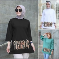 Latest Oversized T-shirts for Women, 7/8 Sleeves, ML XL XXL, LD 130, Jumbo T-shirts, Uniform T-shirt