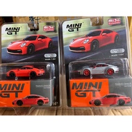 = Uranus MINI GT 371 Porsche 911 (992) Carrera 4S Orange
