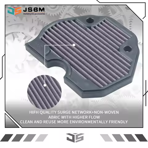 JSBM Motorcycle Washable Air Filter Intake Cleaner Elements Parts For BENELLI BN302 BN 302 BN302S BN