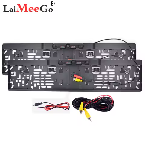 Wireless Night Vision IR Rear View camera EU License Plate Frame Car Reverse Camera waterproof Back