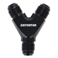 Kyostar 3-Way Y-Block An Hose Adapter Pipe fittings AN Male to 2 for Fuel Surge Tank AN6 AN8 AN10