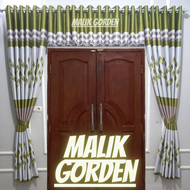 Gorden Jendela Pintu Minimalis Smokring Motif Batik Gorden Satu Set Poni A tas Pintu Minimalis