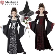 MEIHUAA Halloween Costume Dress - Black Fantasy Style for Kids Ages 4-12 Years | Witch Cosplay for P