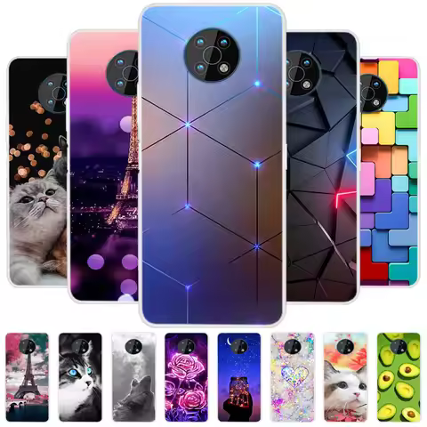 For Nokia G50 / G10 / G20 Case Clear TPU Soft Silicone Cute Cartoon Painted Cover for Nokia G20 Phon